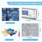 Esluker ly Latch Hook Rug Kit Diy Crochet Carpet For 20x15in  Starry Sky