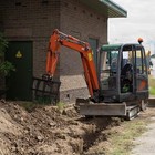 Mini Excavator Rake Attachment  25mm Heavy-duty Metal Backhoe Rake For 1t-2t Dig