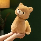 Brown Alpaca Plush Toy 9  Stuffed Animal Toddler Doll Gift For Kids