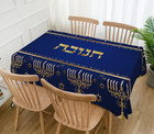 Hanukkah Table Cloth Hebrew Jewish Chanukah Menorah Party Decoration Star Of Dav