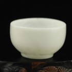 Old Natural Jade Hand-carved Chinese Gong Fu Tea Bowl Cup   7