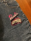 Barbie Mattel Girls Size 14 Denim Mini Skirt Pink Convertible 1959 Patch 2023