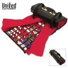 Professional 50 Folding Pocket Knife Roll Collection Storage Display Case New