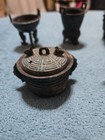 Vintage Chinese Bronze Tripods  Set Of 5 Unique Vessels  Miniature Reproductions