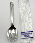 International Royal Danish Sterling Silver Slotted Serving Spoon 8 3 8   925 69g