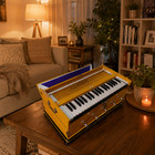 Double Bellow Harmonium 39 Keys   7 Stopper A440hz Teak Wood   Padded Bag New