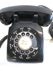 Vtg Black Western Electric Rotary Dial Desk Telephone Phone Classic  Untested