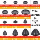 Rubber Grommet Firewall Hole Plug Electrical Wiring Gasket Assortment Kit