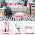 Baby Walker Foldable W  Brake Design Tray Anti Rollover 10height Adjustable Pink