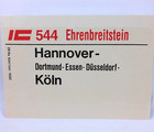 Vintage Ehrenbreitstein Rail Carriage Destination Sign 12x8 Koln Hannover
