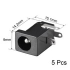 5pcs Dc-005 5 5mmx2 5mm Dc Power Jack Plug 3 Pin Female Socket Connector