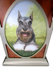 Danbury Mint Mini Schnauzer Lantern By Christopher Nick 4 Scenes Lighted