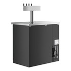 36  Black Four Tap Kegerator Beer Dispenser  1  1 2 Keg Capacity