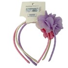 Girls 3pk Chiffon Flower Headbands Cat   Jack Pink Purple Cream Hair Accessories