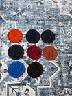 Vintage Kuna Mola Coaster Garland 8pc Panama Folk Art Reverse Applique Handmade