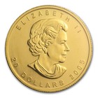 2005 Canada 1 2 Oz Gold Maple Leaf Bu