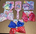 Jojo Siwa Lot Of Pink Paddle Hair Brush  5 Cute   Assorted Bows As Pictured Rare