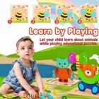 New- Baby Toy Animals Mini Puzzles Kids Learning Education Toys Kids Gift  6 Pcs