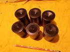6 Pc Lot Black Nylon Rod Machinable Plastic Bar Bushing Round 2  Od X 2-1 4  L