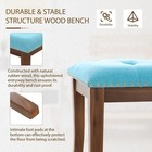 44 Inch Upholstered Entryway Bench Ottoman For Dining Room Bedroom Heavy Duty