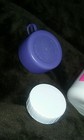 Rare 2001 Mattel Barbie Logo   Circles Thermos Purple Lid Top 