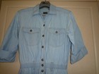 Vintage Liz Claiborne Liz Wear Denim Dress Cotton Pale Blue Av