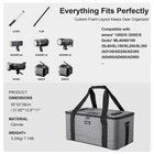 Photography Lighting Equipment Bag  Padded Studio Light Carrying Case For Lig   