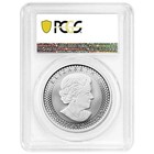 2019 Modified Proof  5 Silver Canadian Maple Leaf Pcgs Pr70 Fdoi Dual Flag