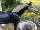 Vintage Antique Cast Iron Horse Door Stop 