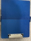 White Coat Clipboard Blue Metal Folding 11 5x9