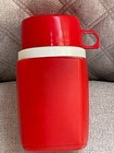 Vintage 1970 s Charlie Brown Peanuts Snoopy Thermos With Red Cup No Stopper