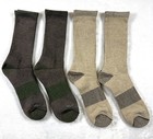 Columbia 4-pack Moisture Control Crew Hiking Socks Men s Size 6-12 Tan Brown