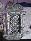 Turkish Moroccan Style Jeweled Hanging Ceiling Electric Lamp 18  X 7 1 2 