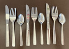 Air Canada 3 X 3-piece Set Silverware Cutlery Maple Leaf Logo Made In Japan