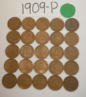 1909-p Cent Half Roll Solid Date   25 Lincoln Wheat Pennies  8  Items Ship Free 
