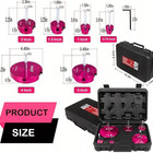 6 Pcs Pvc Pipe Reamer Kit  Pvc Fitting Saver  Pvc Reamer Fit Into Standard 1 2 