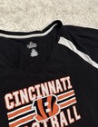 Nfl Cincinnati Bengals Women   s Graphic Short Sleeve Shirt Majestic - Size 2xl