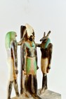 Egyptian Triad Trinity Statue For God Seth And God Horus With King Ramses Iii