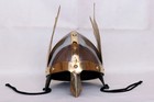 Norman King Winged Viking Helmet Medieval 18 Gauge Viking Knight Armor Helmet