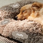 Dog Beds For Large Dogs  Plush Dog Crate Bed Fluffy Cozy Kennel Pad For Sleep   