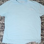 O neill Men   s Graphic Print T-shirt Light Blue Crew Neck Short Sleeve Size L