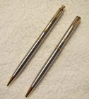Parker Insignia Dimonite Gt Stainless Ballpoint Pen   0 5 Mechanical Pencil New