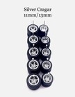 5x Silver Cragar 11 13mm Wheels W  Rubber Tires For 1 64 H0t Wheelz Toy Cars