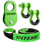 Off Road Recovery Kit  10 Ton Heavy Duty Snatch Block Pulley And 3  X8  Tree 