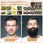Beard Growth Kit  Grooming Set W growth Oil  Conditioner  Balm  Shampoo    