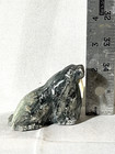 Original Alaskan Eskimo Inuit Hand Carved Solid Soapstone Walrus Signed  luke 