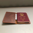 Travel Passport Holder Slim Genuine Leather Handmade Rfid Blocking Case Cover Us