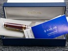Sailor Pro Gear Realo Piston Filler Fountain Pen 21k Gold Medium Nib  Maroon