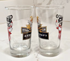Vintage Chicago Bulls Miller Genuine Draft Glasses Jordan Era Nba Beer Barware
