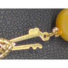 Vintage Freshwater Pearl Necklace Gold 14k Filigree Clasp Golden Champagne
